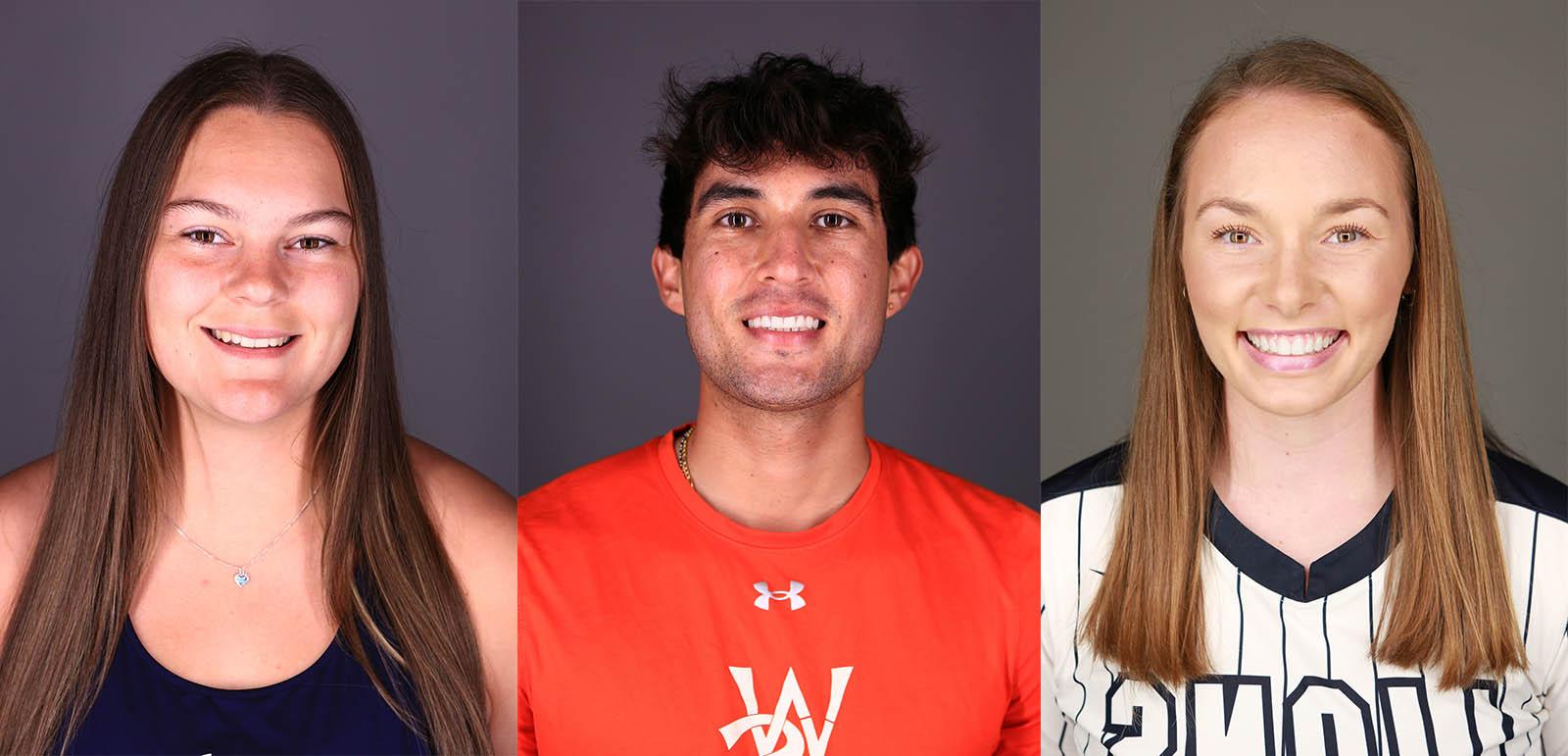 凯蒂·西蒙, Sebastian Gamez and Lexi Luders were all recently named Athletes of the Week by the Alabama Community College Conference.
